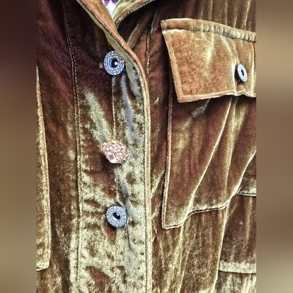 Aratta Silent Journey Velvet A Tulip Garden Jacket Size Small - Picture 8 of 12